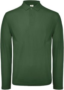 B&C CGPUI12 - ID.001 Men's long-sleeved polo shirt Bottle Green