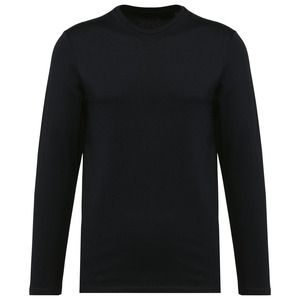 Kariban Premium PK302 - Men's crew neck long-sleeved Supima® t-shirt Black