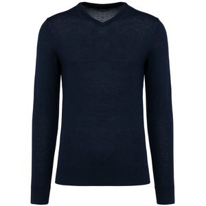 Kariban Premium PK910 - Men's V-neck merino jumper Deep Navy