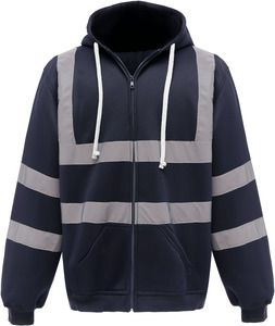 Yoko YHVK07 - Full Zip Hooded Sweatshirt Navy