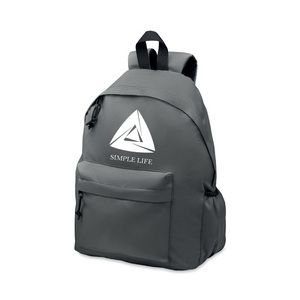 GiftRetail MO6703 - BAPAL+ 600D RPET polyester backpack Dark Grey