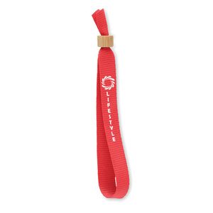GiftRetail MO6706 - FIESTA RPET polyester wristband Red