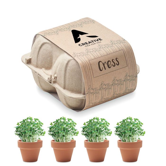GiftRetail MO6886 - CRESS Egg carton growing kit
