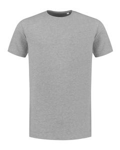 Lemon & Soda LEM1130 - T-shirt crewneck fine cotton elasthan Grey H-extra longer length