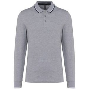 Kariban K280 - Men’s long-sleeved piqué knit polo shirt