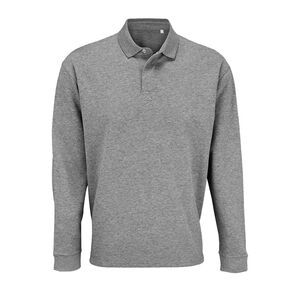 SOL'S 03990 - Heritage Unisex Polo Collar Sweatshirt Grey Melange
