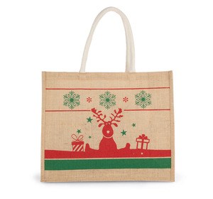 Kimood KI0736 - Shopping bag with Christmas patterns