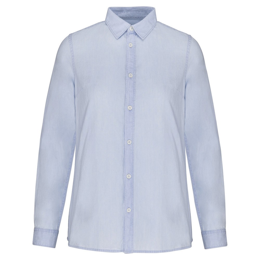 Kariban KNS501 - Ladies’ faded shirt in cotton twill