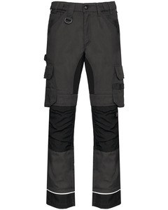 WK. Designed To Work WK743 - Men’s recycled performance work trousers Dark Grey / Black