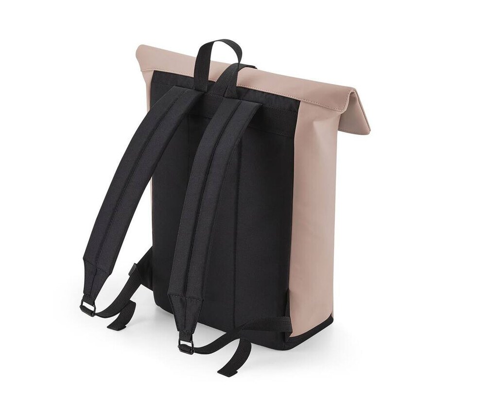 BAG BASE BG335 - MATTE PU ROLL-TOP BACKPACK