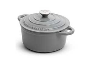 Inside Out LT54011 - Orrefors Jernverk Large Enamelled Casserole 5L Light Grey