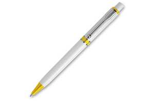 TopPoint LT87520 - Ball pen Raja hardcolour White/Yellow