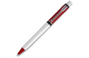 TopPoint LT87530 - Ball pen Raja Colour hardcolour Red / White