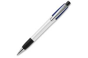 TopPoint LT87536 - Ball pen Semyr Grip Colour hardcolour WHITE / DARK BLUE