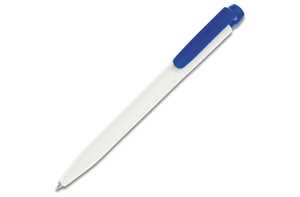 TopPoint LT87542 - Ball pen Ingeo TM Pen hardcolour WHITE / DARK BLUE