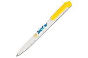 TopPoint LT87542 - Ball pen Ingeo TM Pen hardcolour White/Yellow
