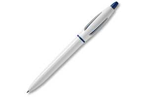 TopPoint LT87546 - Ball pen S! hardcolour WHITE / DARK BLUE