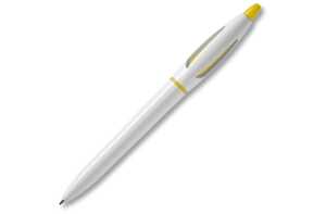 TopPoint LT87546 - Ball pen S! hardcolour White/Yellow