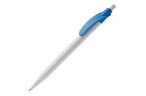 TopPoint LT87612 - Cosmo ball pen hardcolour White/ Light Blue