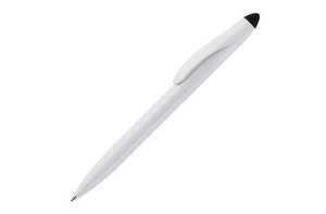 TopPoint LT87694 - Ball pen Touchy stylus hardcolour White / Black