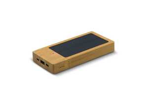 TopPoint LT91276 - Powerbank bamboo with solar panel 8.000mAh Wood
