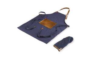 TopPoint LT94515 - Apron and oven mitt Dark Blue