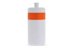 TopPoint LT98735 - Sports bottle with edge 500ml White / Orange
