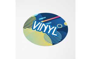 TopPoint LT99133 - Vinyl Sticker Round Ø 15 mm White