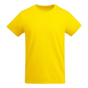 Roly CA6698 - BREDA Tubular short-sleeve t-shirt in OCS certified organic cotton Yellow