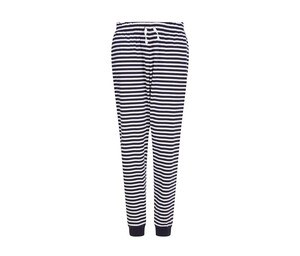 SF Men SF086 - UNISEX CUFFED LOUNGE PANTS Navy / White Stripes