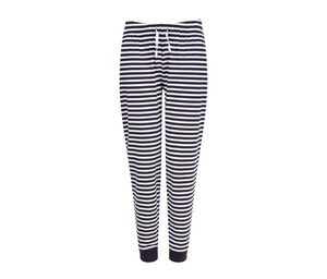 SF Women SK085 - WOMEN’S CUFFED LOUNGE PANTS Navy / White Stripes