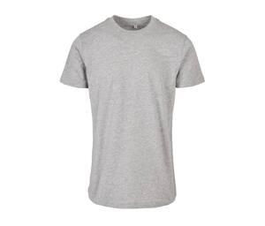 BUILD YOUR BRAND BYB010 - BASIC ROUND NECK T-SHIRT Heather Grey