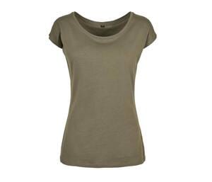 BUILD YOUR BRAND BYB013 - LADIES WIDE NECK TEE