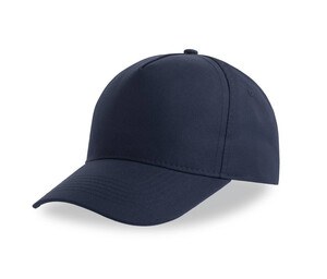 ATLANTIS HEADWEAR AT252 - 5-panel baseball cap made of recycled polyester Navy