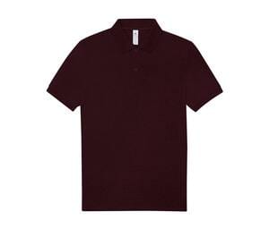 B&C BCU426 - Men's polo 210 Heather Burgundy