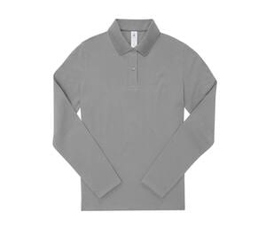 B&C BCW462 - Ladies' long sleeve poloshirt Sport Grey