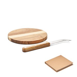GiftRetail MO6952 - OSTUR Acacia cheese board set Wood
