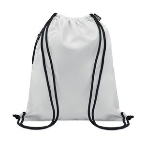 GiftRetail MO6997 - NIGHT Large drawstring bag 300D RPET White