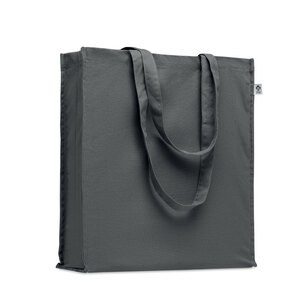 GiftRetail MO2197 - BENTE COLOUR Organic cotton shopping bag Dark Grey