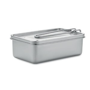 GiftRetail MO2224 - TAMELUNCH Stainless steel lunch box Silver