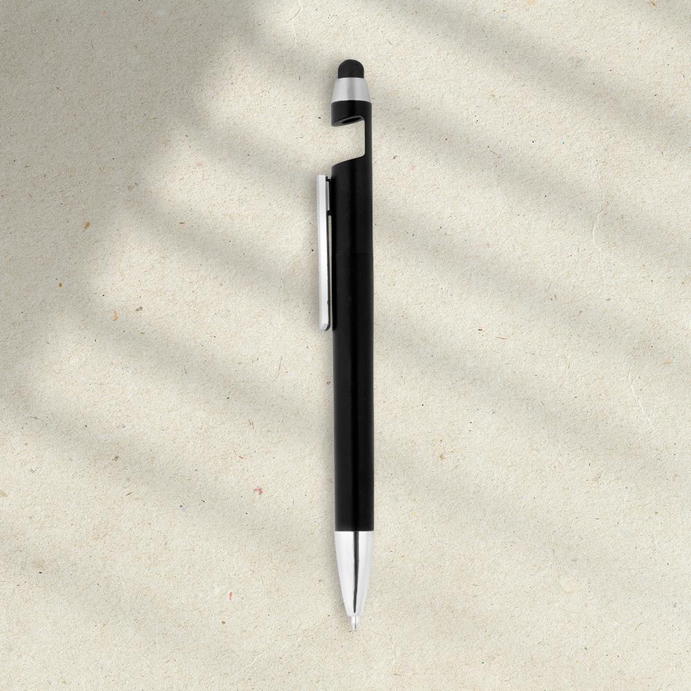 EgotierPro 37082 - Metallic Finish Pen with Mobile Holder FASTEN