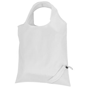 EgotierPro 38041 - 210D Polyester Bag with Integrated Handles FRAISE White