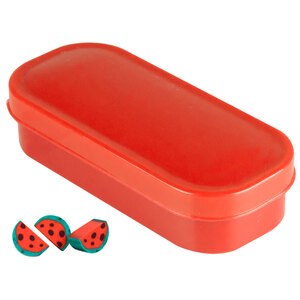 EgotierPro 38019 - Fruit-Shaped Eraser Set, 20 Pieces FRUITS