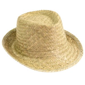 EgotierPro 38054 - Unisex Short Brim Wicker Hat JAMAICA