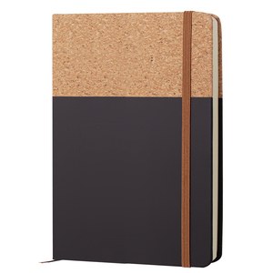 EgotierPro 38552 - A5 Notebook with PU Cork Cover BOUND