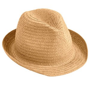 EgotierPro 39021 - Unisex Short Brim Paper Straw Hat DOMINICA