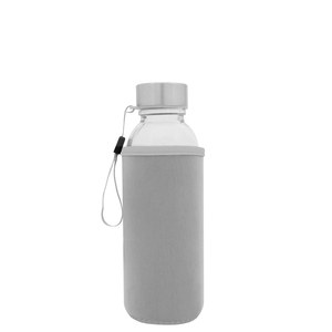 EgotierPro 39528 - Glass Bottle with Stainless Steel Handle, 420ml JARABA