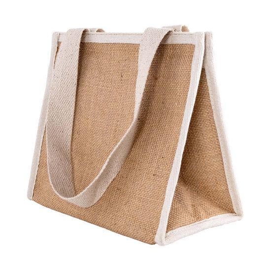 EgotierPro 52007 - Jute Cooler Bag with Foil Lining MALIBU