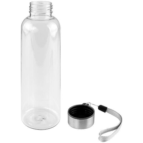 EgotierPro 52515 - 500 ml RPET Bottle with Steel Cap ETNA