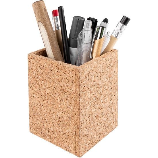 EgotierPro 52574 - Cork Multifunctional Pencil Holder